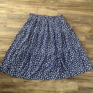 Floral Blue Skirt